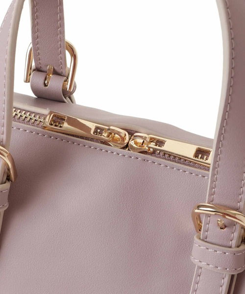 31 Sons de mode（トランテアン　ソン　ドゥ　モード）の「配色ボストンバッグ（ボストンバッグ・レディース・ベージュ/ピンク・FREE）」の20枚目の写真