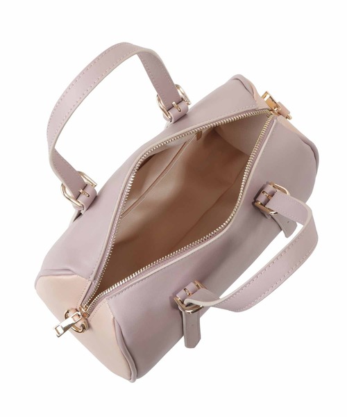 31 Sons de mode（トランテアン　ソン　ドゥ　モード）の「配色ボストンバッグ（ボストンバッグ・レディース・ベージュ/ピンク・FREE）」の10枚目の写真