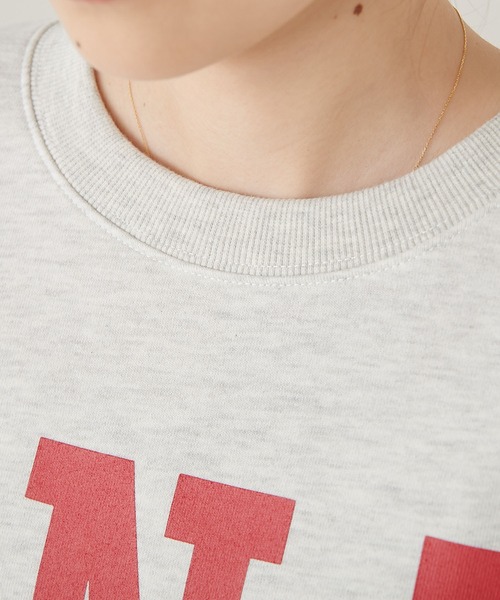 CIAOPANIC TYPY(チャオパニックティピー)の「BIGカレッジロゴサイドスリットスウェット(スウェット・レディース・チャコールグレー/ライトグレー/オフホワイト/サックスブルー・ONE SIZE)」の14枚目の写真