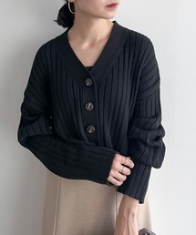 feepur | ワイドリブショート丈カーディガン(カーディガン/ボレロ)