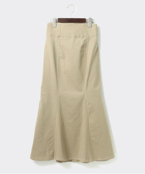 NOMAE（ノーマエ）の「ストレッチツイルマーメイドスカート（スカート・レディース・ライトグレー/ライトブルー/ブラック/ベージュ・FREE）」の4枚目の写真