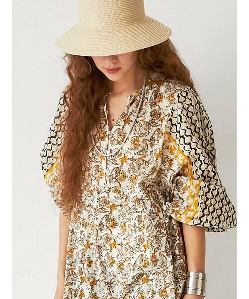 Ungrid（アングリッド）の「雑材デザインHAT（ハット・レディース・ブラック/ベージュ・FREE）」の4枚目の写真