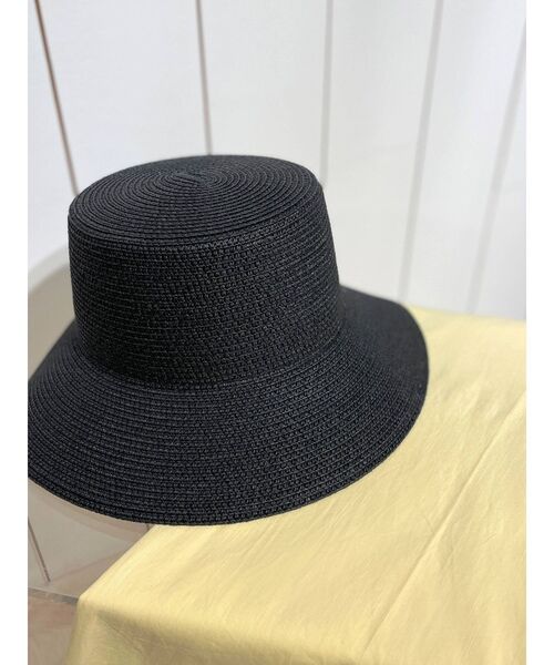 Ungrid（アングリッド）の「雑材デザインHAT（ハット・レディース・ブラック/ベージュ・FREE）」の7枚目の写真