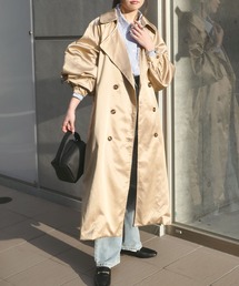 CORNERS | ボリューム袖オーバーサイズトレンチコート(トレンチコート)