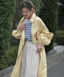 ボリューム袖オーバーサイズトレンチコート