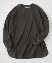 DISCUS（ディスカス）の「【DISCUS/ディスカス】ビッグシルエット チュニック丈 ラウンドヘムカットソー（Tシャツ/カットソー）」