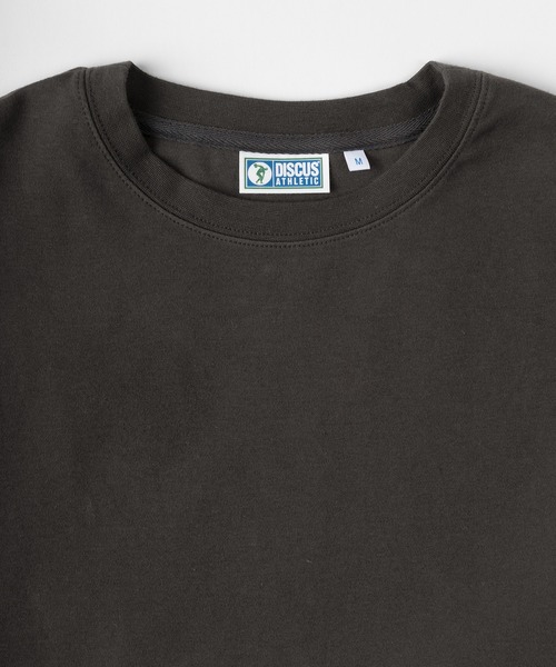 DISCUS（ディスカス）の「【DISCUS/ディスカス】ビッグシルエット チュニック丈 ラウンドヘムカットソー（Tシャツ/カットソー・レディース・ブラック/オフホワイト/ライトパープル・M）」の9枚目の写真