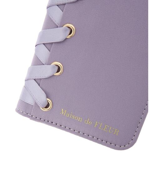 Maison de FLEUR - POP UPショップ限定❤️ベロアレースアップiPhoneケース❤️新品未使用 36659-823-