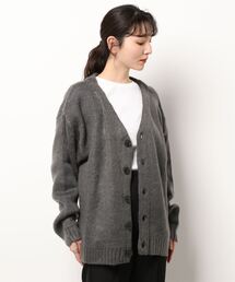 /Bling leads/5ゲージモヘアタッチ ビッグカーディガン