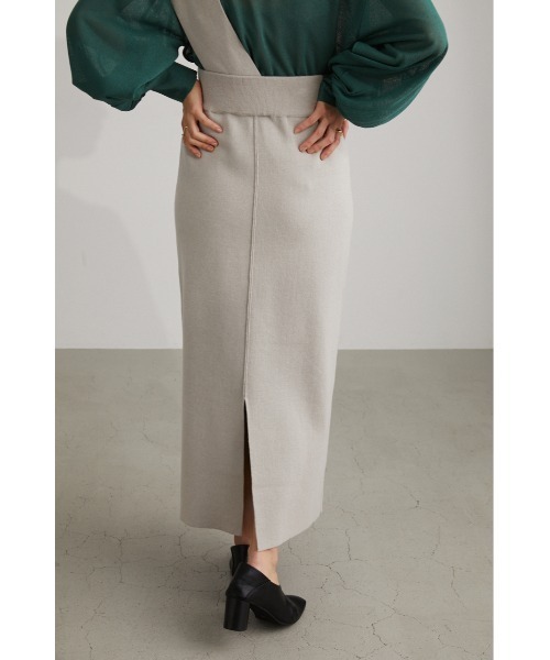 STYLEMIXER（スタイルミキサー）の「ワンショルダーニットスカート（スカート・レディース・ライトグリーン/ライトベージュ・SMALL/MEDIUM）」の13枚目の写真