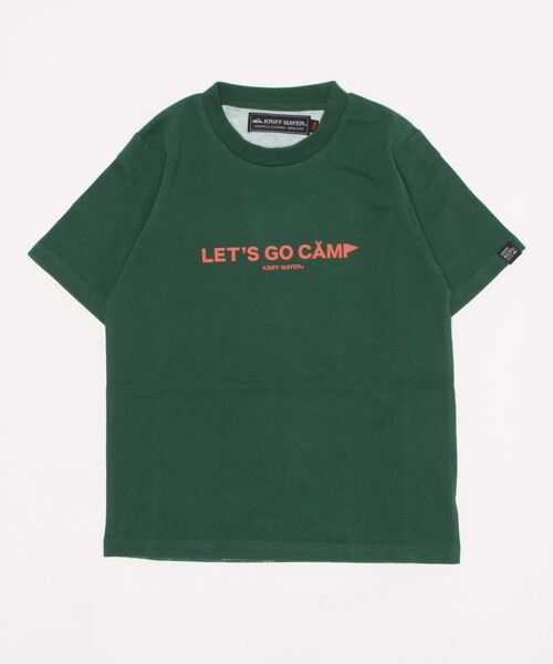 KRIFF MAYER Kid's Collection(クリフメイヤーキッズコレクション)の「親子総柄転写PT半袖T(Tシャツ/カットソー・キッズ・グリーン/オフホワイト/チャコール・140/150/120/170/160/130)」の3枚目の写真