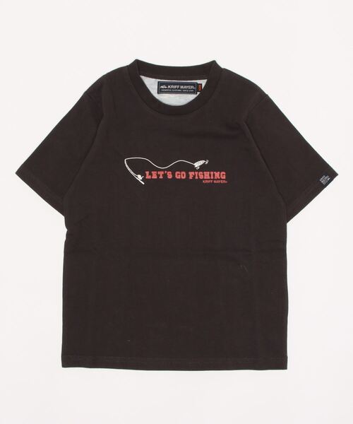 KRIFF MAYER Kid's Collection(クリフメイヤーキッズコレクション)の「親子総柄転写PT半袖T(Tシャツ/カットソー・キッズ・グリーン/オフホワイト/チャコール・140/150/120/170/160/130)」の2枚目の写真