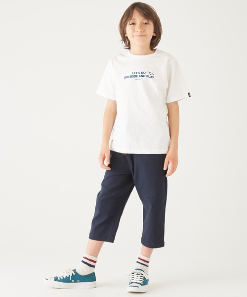 KRIFF MAYER Kid's Collection(クリフメイヤーキッズコレクション)の「親子総柄転写PT半袖T(Tシャツ/カットソー・キッズ・グリーン/オフホワイト/チャコール・140/150/120/170/160/130)」の20枚目の写真
