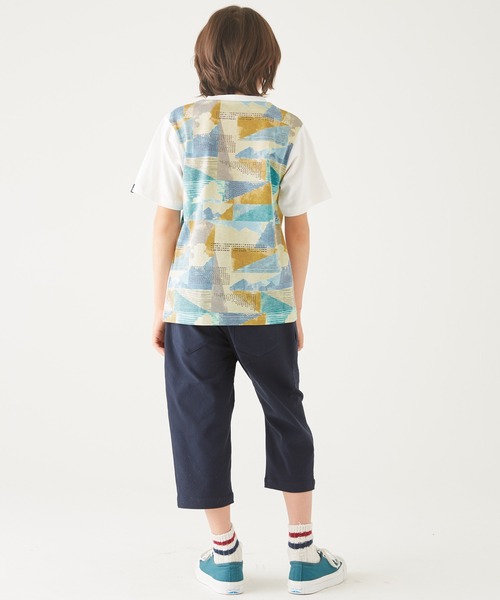 KRIFF MAYER Kid's Collection(クリフメイヤーキッズコレクション)の「親子総柄転写PT半袖T(Tシャツ/カットソー・キッズ・グリーン/オフホワイト/チャコール・140/150/120/170/160/130)」の18枚目の写真