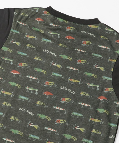 KRIFF MAYER Kid's Collection(クリフメイヤーキッズコレクション)の「親子総柄転写PT半袖T(Tシャツ/カットソー・キッズ・グリーン/オフホワイト/チャコール・140/150/120/170/160/130)」の14枚目の写真