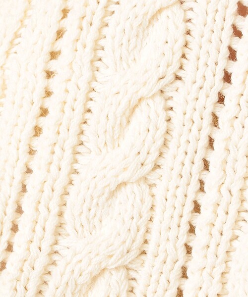 DEICY（デイシー）の「ケーブルリボンボレロ（ニット/セーター・レディース・グレー/オフホワイト/ピンク・FREE）」の13枚目の写真