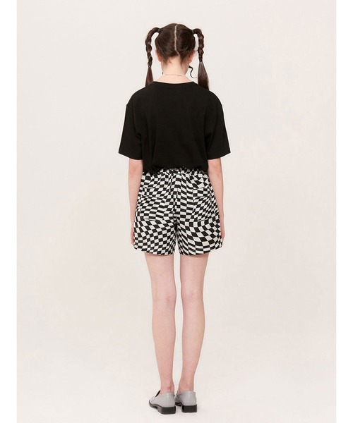 KIRSH(キルシー)の「KIRSH TONE ON TONE CHERRY CHECK PATTERN PANTS KH/チェリーパターンショートパンツ(その他パンツ・レディース・ブラック/イエロー/グリーン・SMALL/MEDIUM)」の21枚目の写真