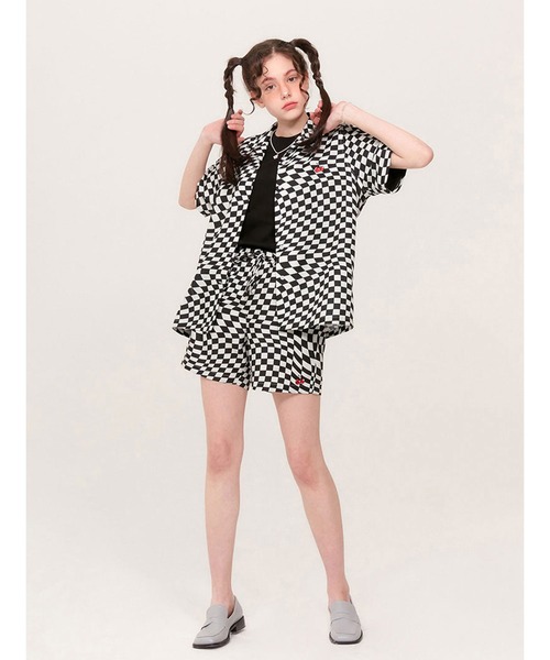 KIRSH(キルシー)の「KIRSH TONE ON TONE CHERRY CHECK PATTERN PANTS KH/チェリーパターンショートパンツ(その他パンツ・レディース・ブラック/イエロー/グリーン・SMALL/MEDIUM)」の22枚目の写真