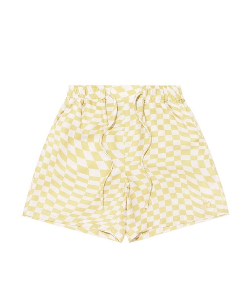 KIRSH(キルシー)の「KIRSH TONE ON TONE CHERRY CHECK PATTERN PANTS KH/チェリーパターンショートパンツ(その他パンツ・レディース・ブラック/イエロー/グリーン・SMALL/MEDIUM)」の9枚目の写真