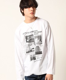 フォトプリント ロンT Tシャツ 長袖