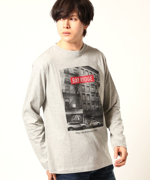 ARCADE(アーケード)の「フォトプリント ロンT Tシャツ 長袖(Tシャツ/カットソー・メンズ・ブラック系2/ブラック系1/ホワイト系2/モーブ系3/モーブ系2/グレー系3/モーブ系1/グレー系2/ホワイト系3/ホワイト系1/グレー系1/ブラック系3・L/M/LL)」の8枚目の写真