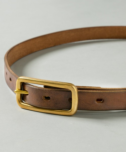 CIAOPANIC（チャオパニック）の「【SLOW/スロウ】プレーンレザーベルト 20mm（ベルト・メンズ・ブラック/ブラウン・SMALL/MEDIUM）」の3枚目の写真