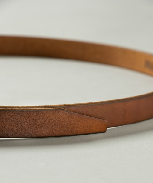 CIAOPANIC（チャオパニック）の「【SLOW/スロウ】プレーンレザーベルト 20mm（ベルト・メンズ・ブラック/ブラウン・SMALL/MEDIUM）」の4枚目の写真