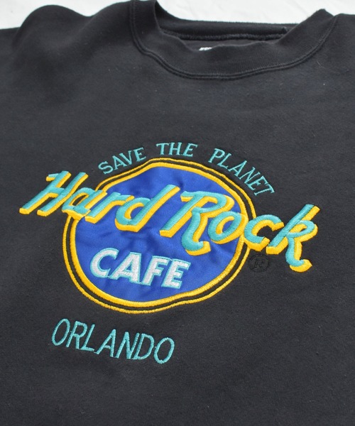 VINTAGE(ヴィンテージ)の「【ヴィンテージ古着】Hard Rock CAFE/ハードロックカフェ ロゴ 刺繍 スウェット USA製(スウェット・メンズ・ブラック・X-LARGE)」の3枚目の写真