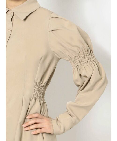 EMODA（エモダ）の「アームショルダーミニワンピース（ワンピース・レディース・ブラック/ベージュ/グレー・FREE）」の14枚目の写真