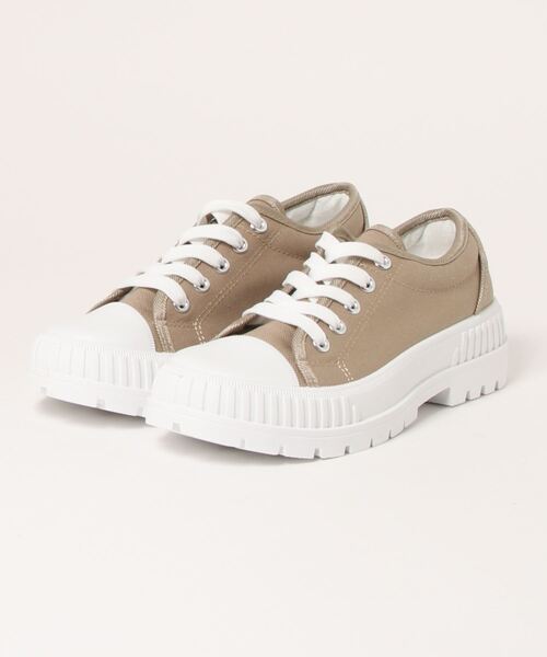 KOBE LETTUCE(コウベレタス)の「厚底タンクソールキャンバススニーカー(スニーカー・レディース・ホワイト/ベージュ/ブラック/アイボリー・LL/M/L/S)」の11枚目の写真