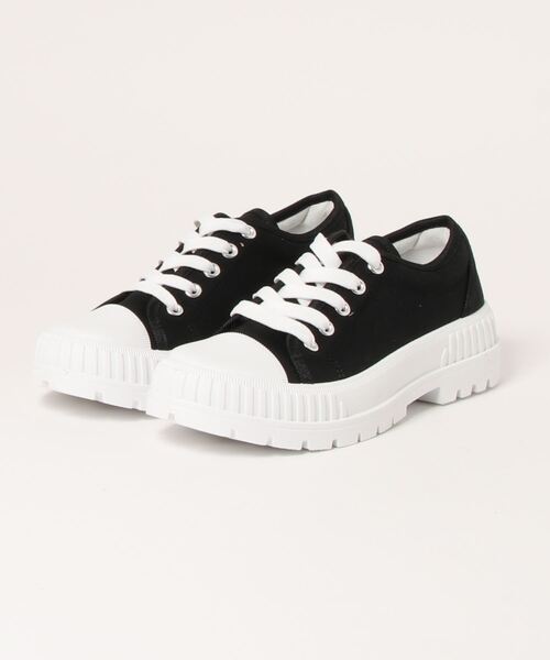 KOBE LETTUCE(コウベレタス)の「厚底タンクソールキャンバススニーカー(スニーカー・レディース・ホワイト/ベージュ/ブラック/アイボリー・LL/M/L/S)」の12枚目の写真