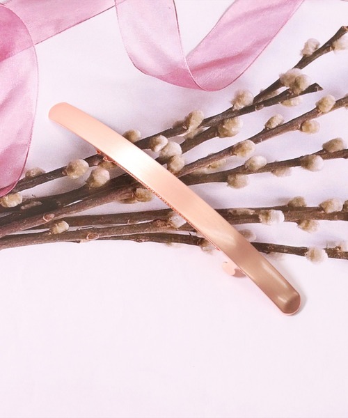 BAYBLO（ベイブロ）の「(SB)スリム スティック メタル バレッタ（バレッタ/ヘアクリップ・レディース・シルバー/ゴールド/ピンクゴールド・ONE SIZE）」の6枚目の写真