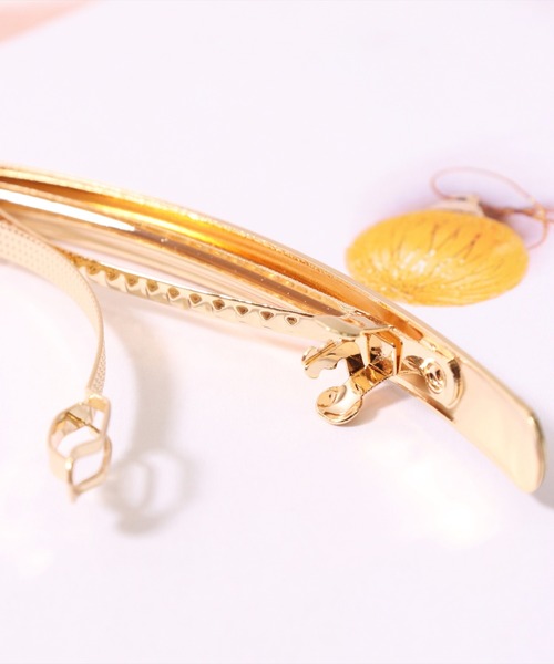 BAYBLO（ベイブロ）の「(SB)スリム スティック メタル バレッタ（バレッタ/ヘアクリップ・レディース・シルバー/ゴールド/ピンクゴールド・ONE SIZE）」の9枚目の写真