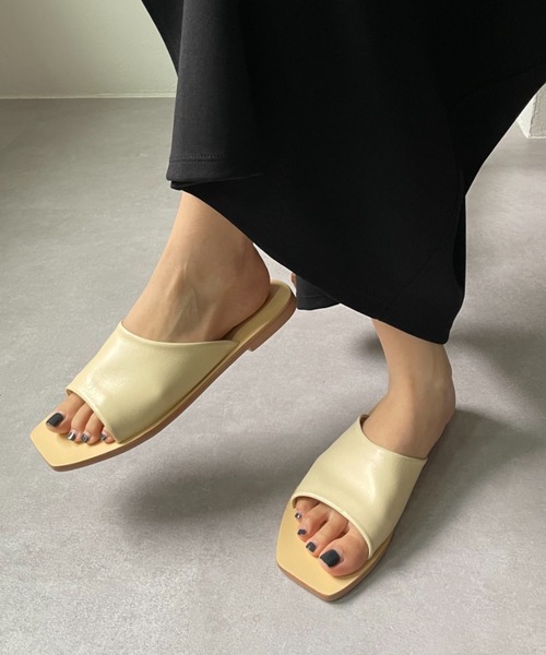 CIAOPANIC（チャオパニック）の「【SOL SANA/ソルサナ】BRETT SLIDEサンダル（サンダル・レディース・ブラック/ベージュ・37/23.5cm/38/24.5cm）」の7枚目の写真