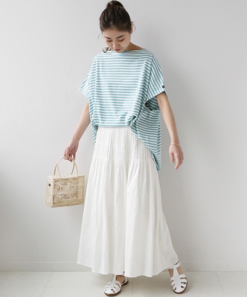 JOURNAL STANDARD relume（ジャーナルスタンダード　レリューム）の「レーヨンリネンピンタックフレアスカート（スカート・レディース・ブラック/ナチュラル・38/36）」の14枚目の写真