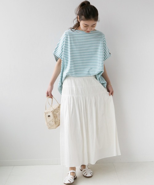 JOURNAL STANDARD relume（ジャーナルスタンダード　レリューム）の「レーヨンリネンピンタックフレアスカート（スカート・レディース・ブラック/ナチュラル・38/36）」の12枚目の写真
