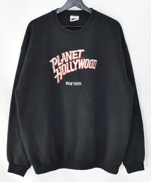【ヴィンテージ古着】PLANET HOLLYWOOD / プラネットハリウッド ロゴ クルーネックスウェット USA製