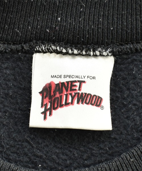 VINTAGE（ヴィンテージ）の「【ヴィンテージ古着】PLANET HOLLYWOOD / プラネットハリウッド ロゴ クルーネックスウェット USA製（スウェット・メンズ・ブラック・X-LARGE）」の3枚目の写真