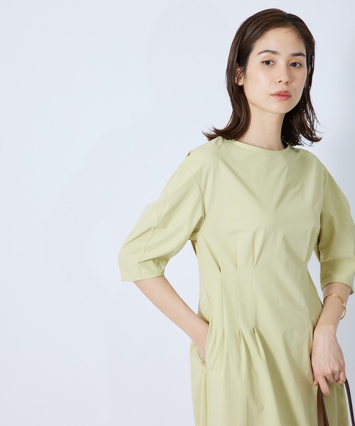 ROPE'（ロペ）の「完全別注【Mizuno】撥水ウェストタックワンピース for ROPE'/22SS（ワンピース・レディース・ブラック/ベージュ系その他/オレンジ系その他4・36/38）」の9枚目の写真