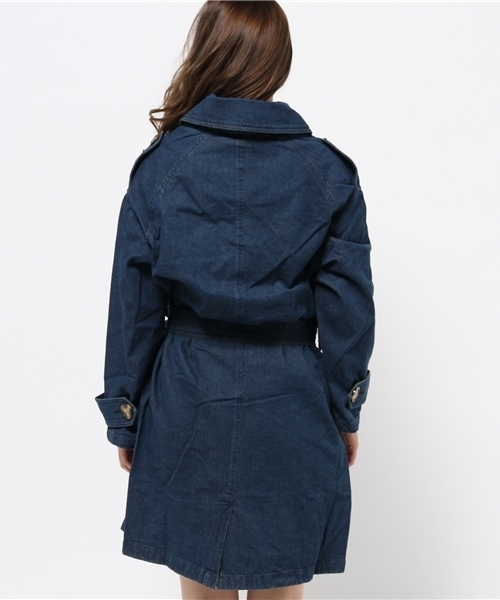 OUTLET(アウトレット)の「【WHO'S WHO gallery】MDtrenchcoat(ブルゾン・レディース・ブルー/ネイビー・FREE)」の5枚目の写真
