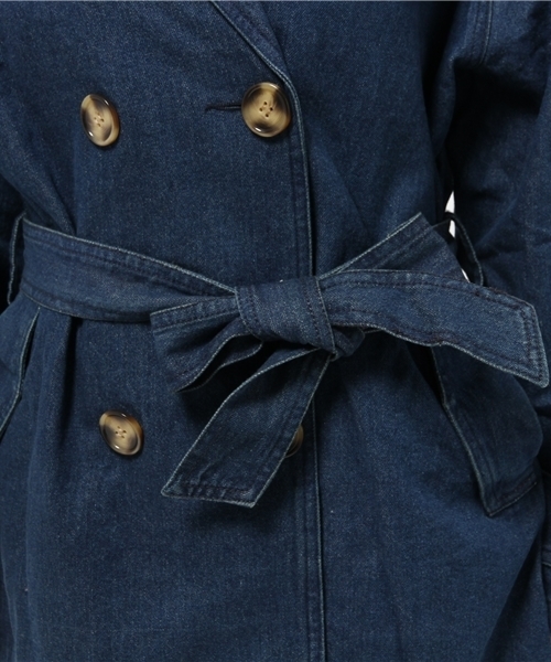 OUTLET(アウトレット)の「【WHO'S WHO gallery】MDtrenchcoat(ブルゾン・レディース・ブルー/ネイビー・FREE)」の10枚目の写真