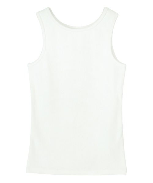 UR'S（ユアーズ）の「ﾘﾌﾞﾀﾝｸﾄｯﾌﾟ（タンクトップ・レディース・ホワイト/ブラック/グレー・S/M/L）」の4枚目の写真