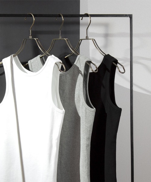 UR'S（ユアーズ）の「ﾘﾌﾞﾀﾝｸﾄｯﾌﾟ（タンクトップ・レディース・ホワイト/ブラック/グレー・S/M/L）」の6枚目の写真