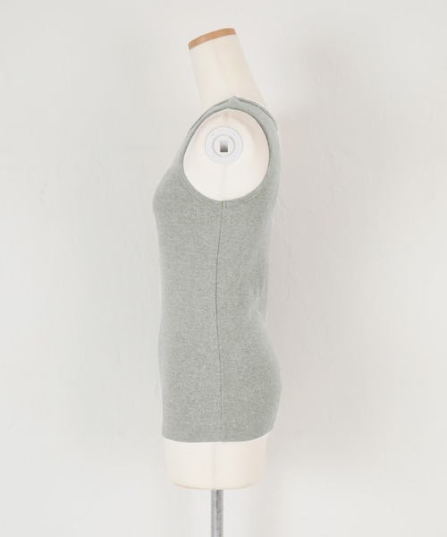 UR'S（ユアーズ）の「ﾘﾌﾞﾀﾝｸﾄｯﾌﾟ（タンクトップ・レディース・ホワイト/ブラック/グレー・S/M/L）」の12枚目の写真