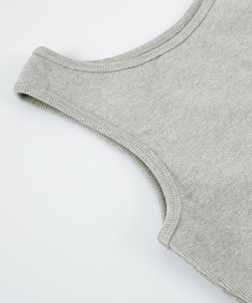 UR'S（ユアーズ）の「ﾘﾌﾞﾀﾝｸﾄｯﾌﾟ（タンクトップ・レディース・ホワイト/ブラック/グレー・S/M/L）」の15枚目の写真