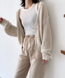 CANAL JEAN（キャナルジーン）の「RED CHOP WORKS(レッドチョップワークス) ペーパーニットカーディガン（カーディガン/ボレロ）」