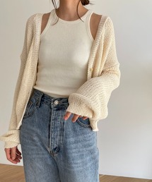 CANAL JEAN | RED CHOP WORKS(レッドチョップワークス) ペーパーニットカーディガン(カーディガン/ボレロ)