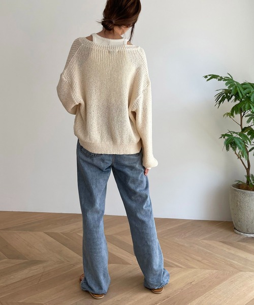 red chop works エアリーニットカーディガン CANAL JEAN（キャナルジーン）の「RED CHOP WORKS(レッド