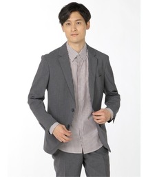 TAKA-Q（タカキュー）の「タカキューメンズ/TAKA-Q:MENリネンルック セットアップ 2ボタンスリムジャケット（セットアップパンツございます）（スーツジャケット）」