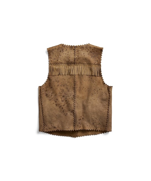 RRL(ダブル アール エル)の「フリンジド レザー ベスト(ベスト・レディース・ブラウン系3・2/4/1/3)」の5枚目の写真